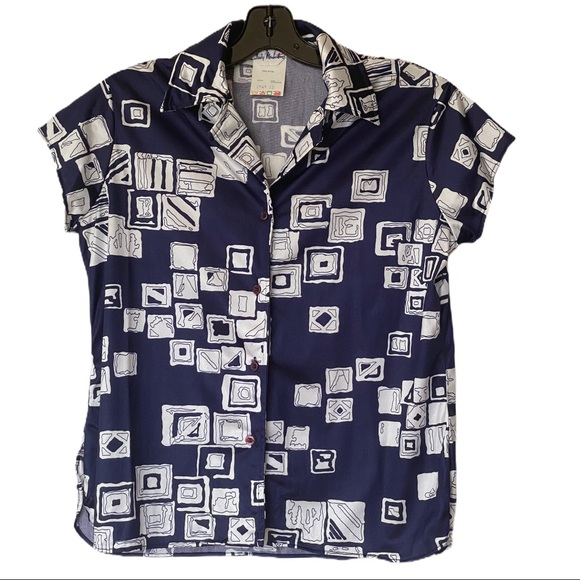 Vintage 70’s Lady Manhattan Short Sleeve Shirt - Picture 1 of 8